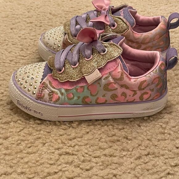 Skechers Twinkle Toes shoes. Girl Sz 10 - Picture 7 of 12